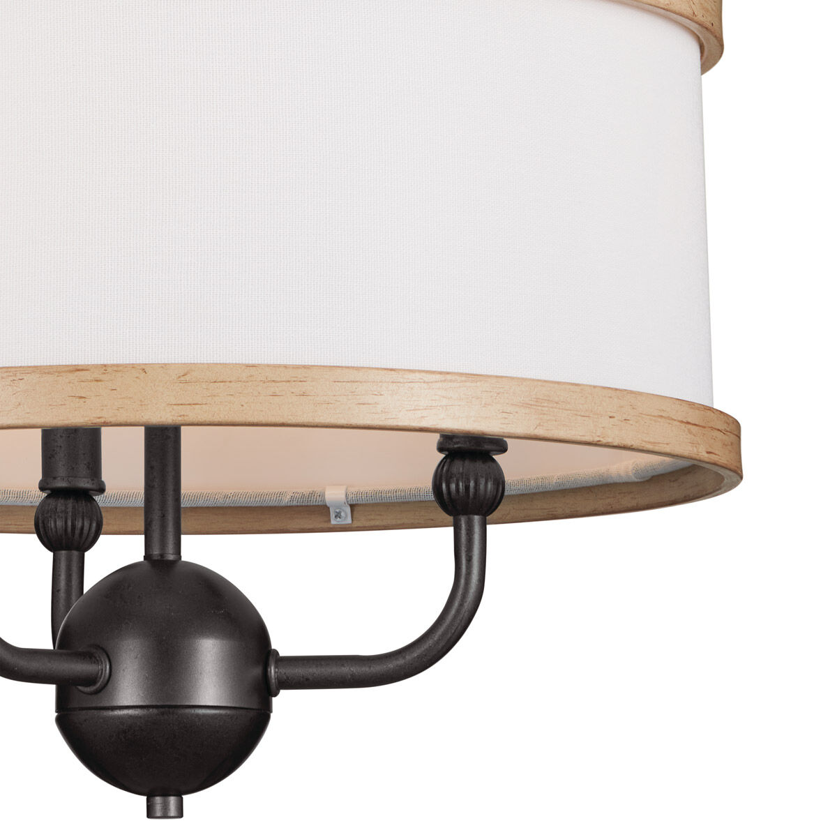Homestead Heddle 3 Light 16 inch Anvil Iron Chandelier Ceiling Light, Heddle