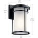 Toman 1 Light 10 inch Black Outdoor Wall in Incandescent, Small