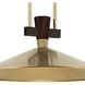 Tenon LED Lacquered Brass Pendant Ceiling Light
