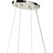 Harpin Linear Chandelier Ceiling Light in Polished Nickel