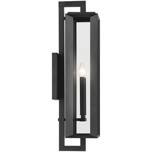 Kroft 2 Light 28 inch Black Textured Outdoor Wall, X-Large