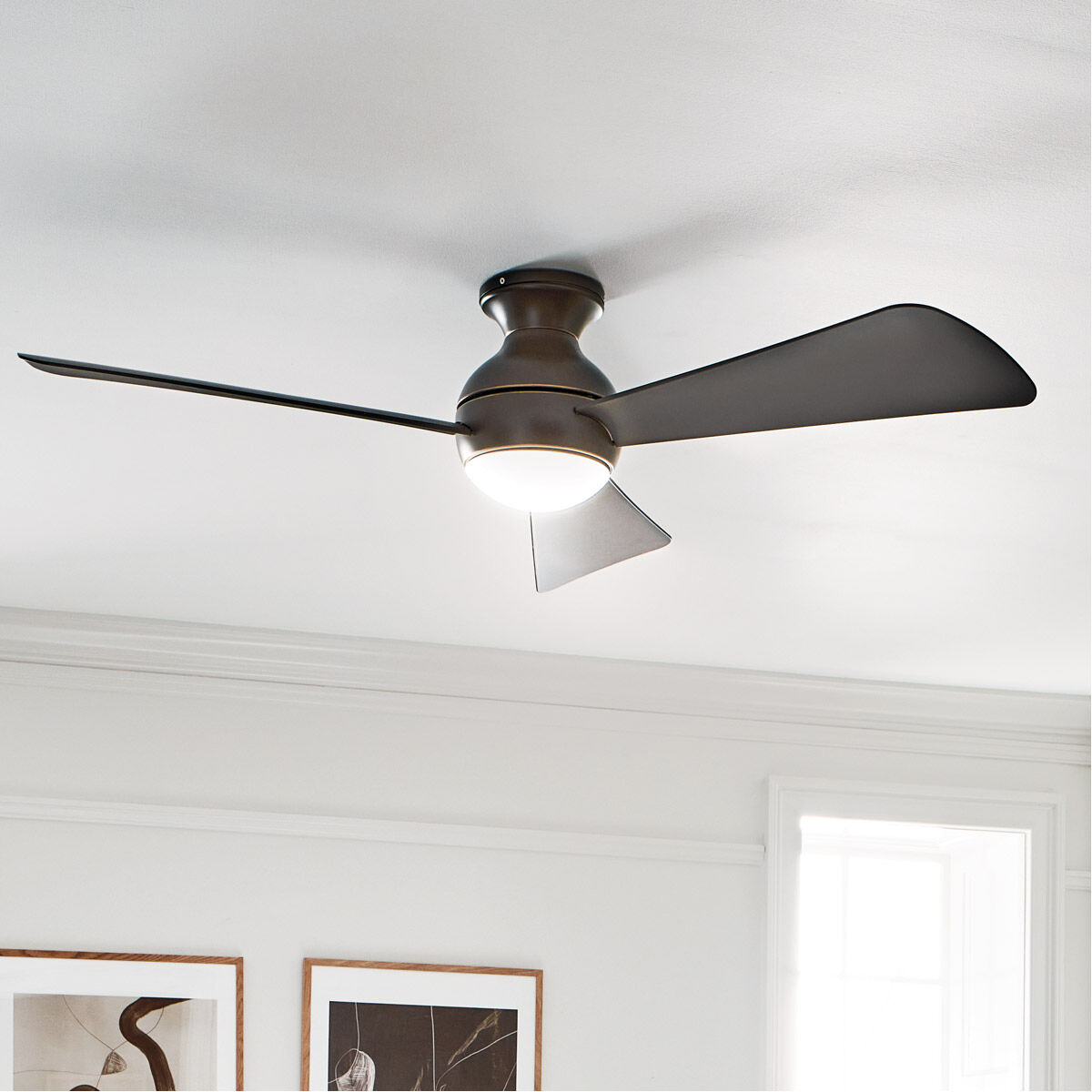 Sola 54 inch Olde Bronze with Brown Blades Ceiling Fan