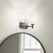Shailene 2 Light 12.75 inch Black Bath Vanity Light Wall Light