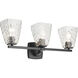 Marant 3 Light 23.75 inch Black Vanity Light Wall Light