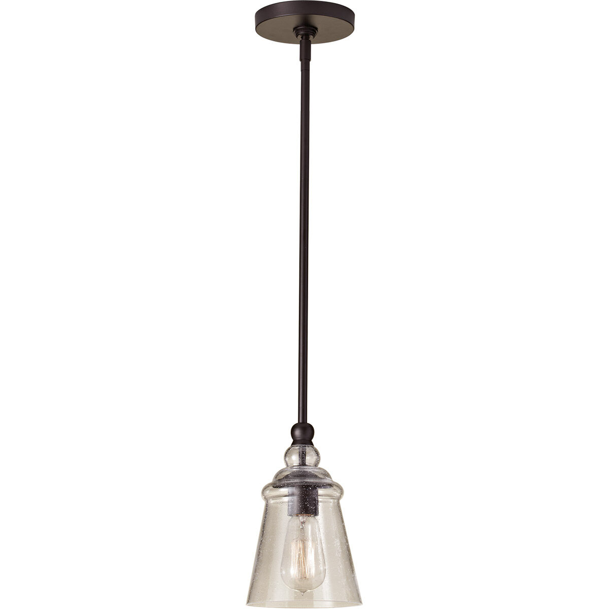 Burke 1 Light 5.75 inch Oil Rubbed Bronze Mini Pendant Ceiling Light
