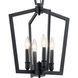 Abbotswell 4 Light 14 inch Black Pendant Ceiling Light