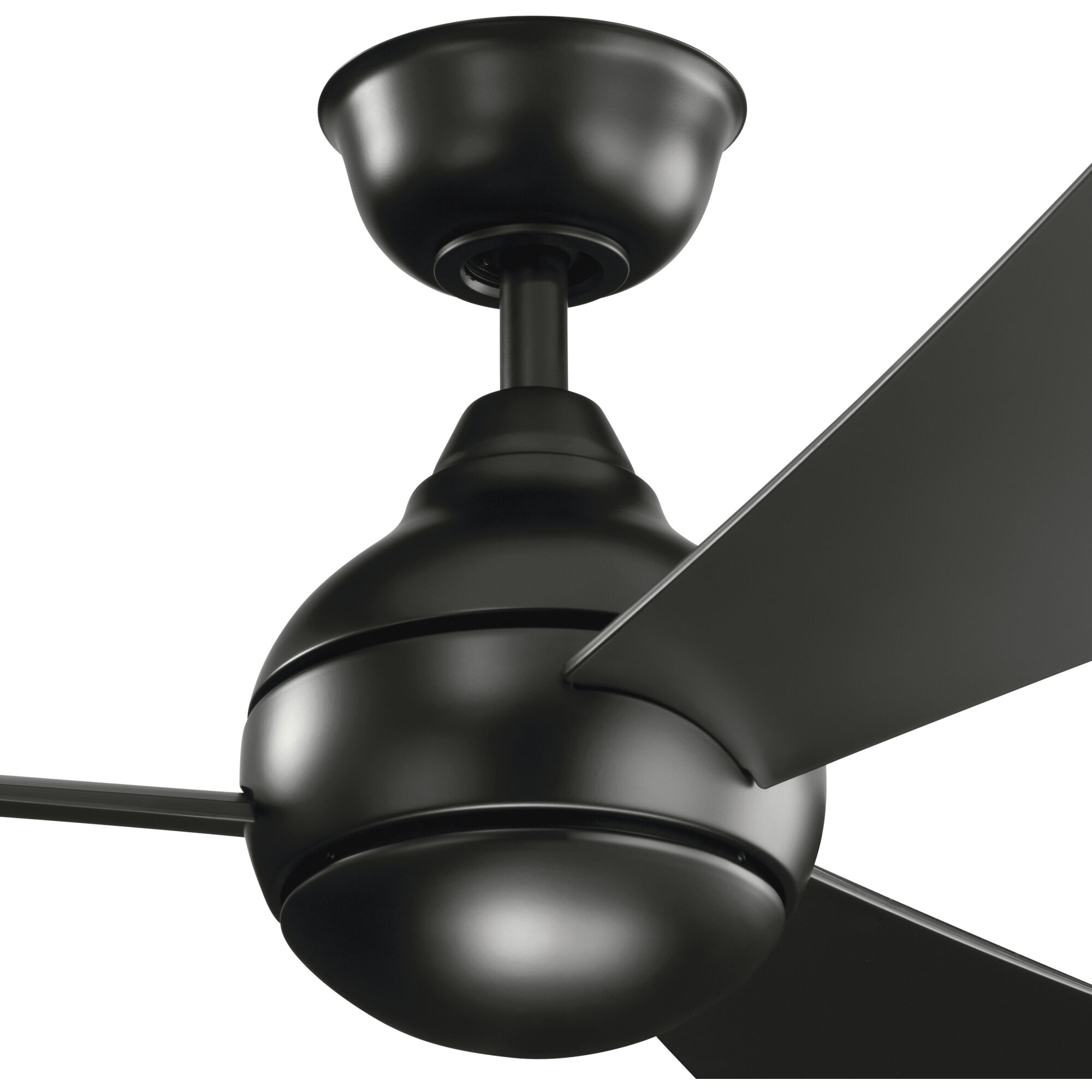 Sola 44 inch Satin Black Ceiling Fan