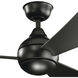 Sola 44 inch Satin Black Ceiling Fan