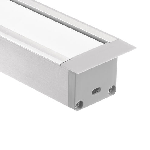 Ils Te Series Silver 96 inch LED Tape Light Channel