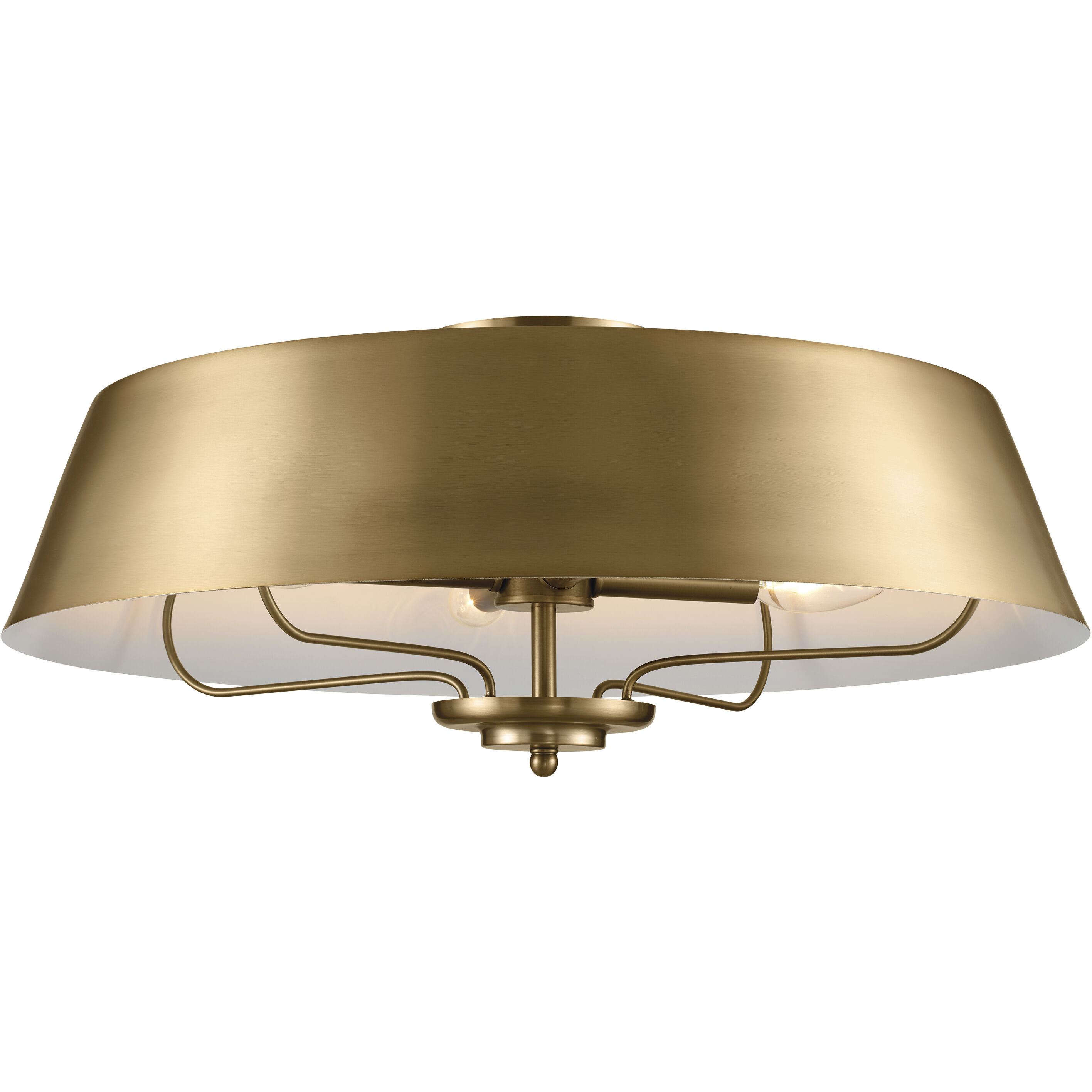 Luella 4 Light 22 inch Brushed Natural Brass Pendant Ceiling Light