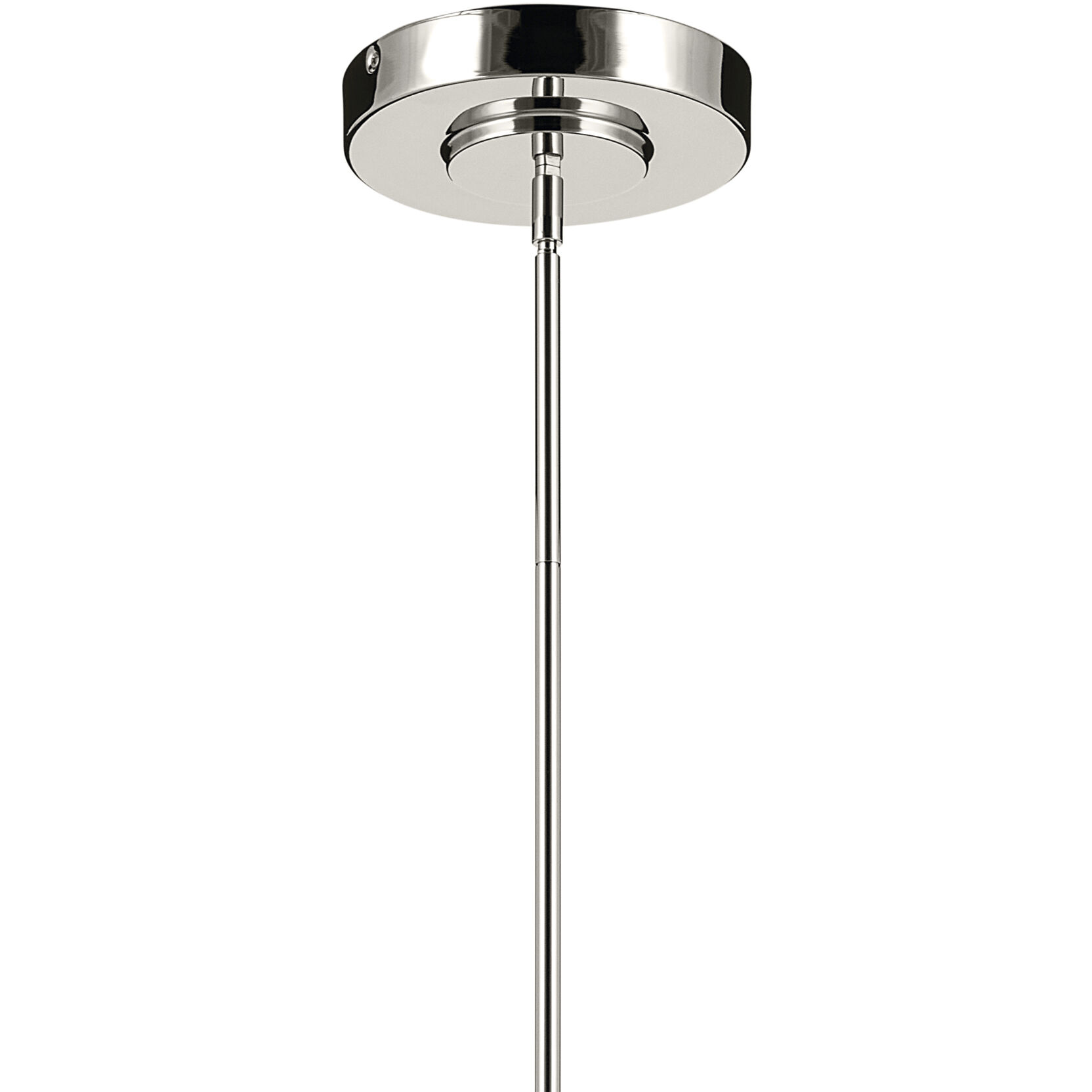 Riven LED 8 inch Polished Nickel Chandelier Linear Ceiling Light