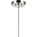 Riven Linear Chandelier Ceiling Light in Polished Nickel