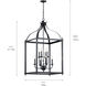 Larkin 8 Light 24 inch Black Chandelier Foyer Ceiling Light