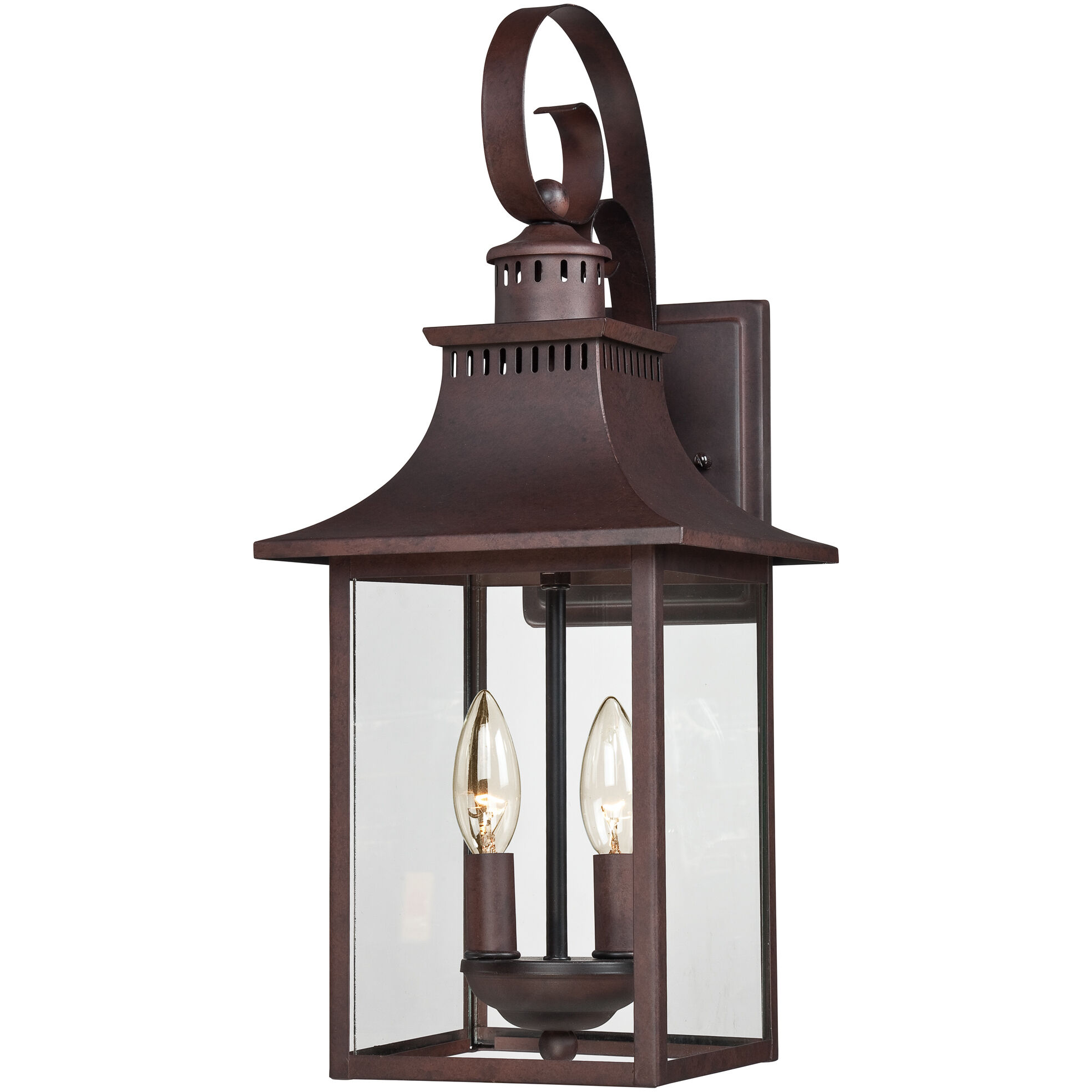 Quoizel Chancellor 2 Light 19 inch Copper Bronze Outdoor Wall Lantern  CCR8408CU - Open Box