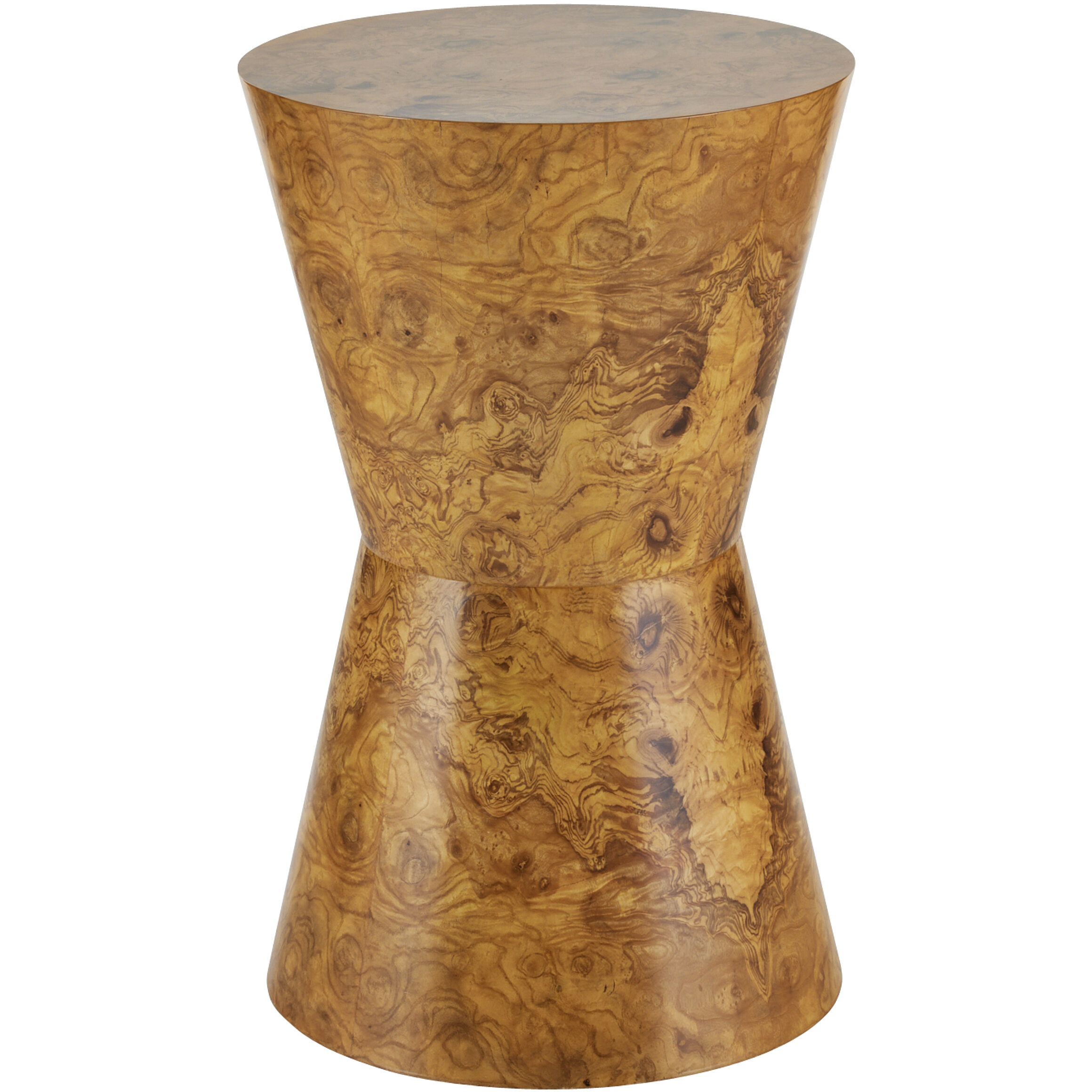 Costello 15.5 inch Blonde Burl Accent Table