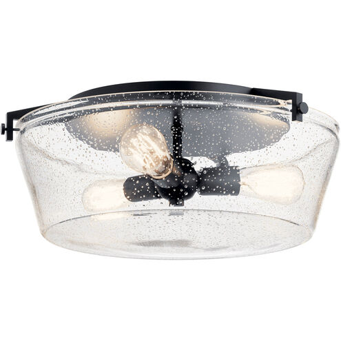 Alton 3 Light 19 inch Black Flush Mount Light Ceiling Light