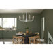 Deela LED 36 inch White Chandelier Ceiling Light