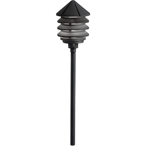 Six Groove 12 24.40 watt Textured Black Landscape 12V Path & Spread