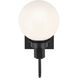Hex LED 5.75 inch Black Wall Sconce Wall Light