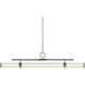 Riven Linear Chandelier Ceiling Light in Polished Nickel