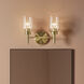 Madden 2 Light 14.25 inch Champagne Bronze Wall Mount Bath Wall Light, 2 Arm