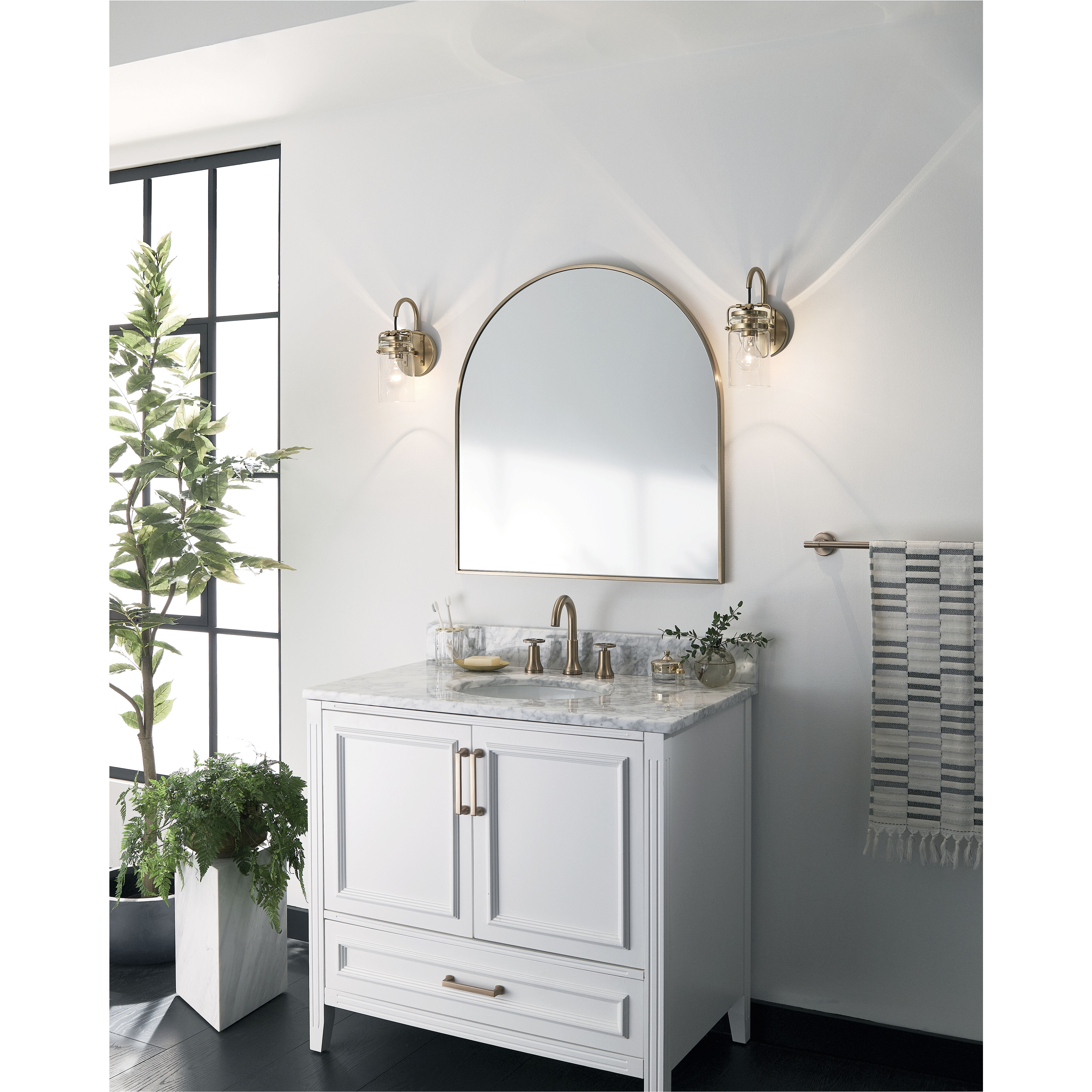 Brinley 1 Light 5 inch Champagne Bronze Wall Sconce Wall Light