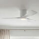 Volos 48 inch Matte White Ceiling Fan