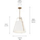 Etcher 2 Light White Pendant Ceiling Light