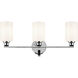 Gioe 3 Light 24.25 inch Chrome Vanity Light Wall Light