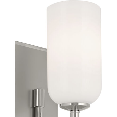 Solia LED 5 inch Polished Nickel with Satin Nickel Wall Sconce Wall Light