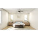 Maeve 52 inch Satin Black Ceiling Fan