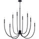 Malene 8 Light Black Chandelier Foyer Ceiling Light