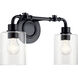 Gunnison 2 Light 17 inch Black Bath Vanity Light Wall Light