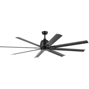 Breda 75 inch Satin Black Ceiling Fan