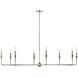 Alvaro 8 Light Polished Nickel Chandelier Ceiling Light, 1 Tier Large