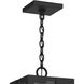 Calen 1 Light 8 inch Textured Black Outdoor Pendant