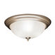 Independence 3 Light 15 inch Brushed Nickel Flush Mount Light Ceiling Light