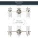 Niccol 3 Light 24 inch Polished Nickel Vanity Light Wall Light