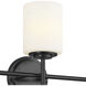 Ali 3 Light 23.25 inch Black Bath Vanity Light Wall Light