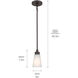 Erma 1 Light Olde Bronze Mini Pendant Ceiling Light