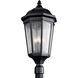 Courtyard 3 Light 27 inch Textured Black Outdoor Post Lantern