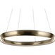 Larousse LED Champagne Bronze Chandelier Ceiling Light