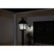 Mount Vernon 1 Light 21 inch Black Outdoor Post Lantern in Clear Seeded, Incandescent