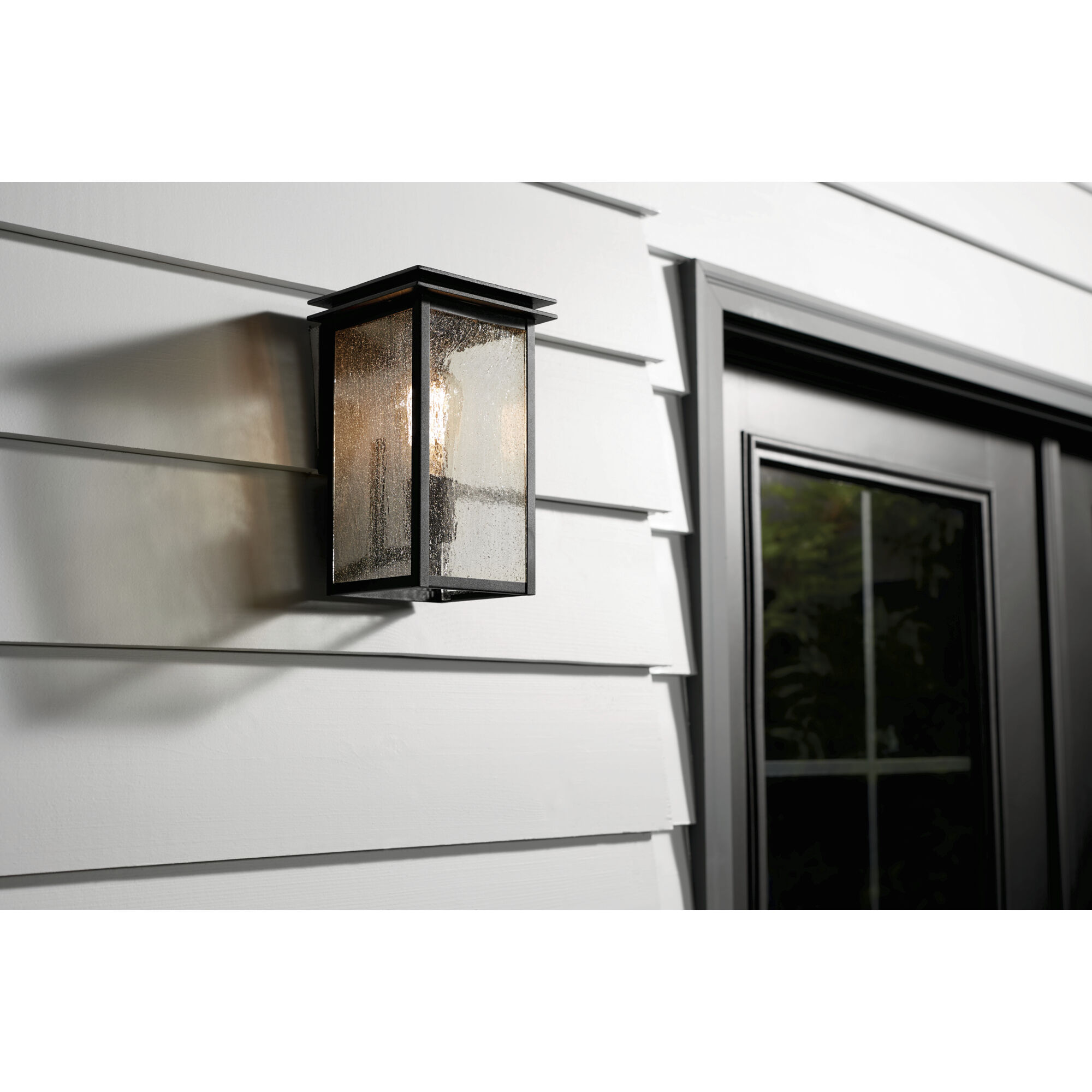 Arkville 1 Light 10 inch Textured Black Outdoor Wall Light, Small
