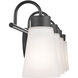 Erma 4 Light 32.5 inch Black Bath Vanity Light Wall Light, 4 Arm