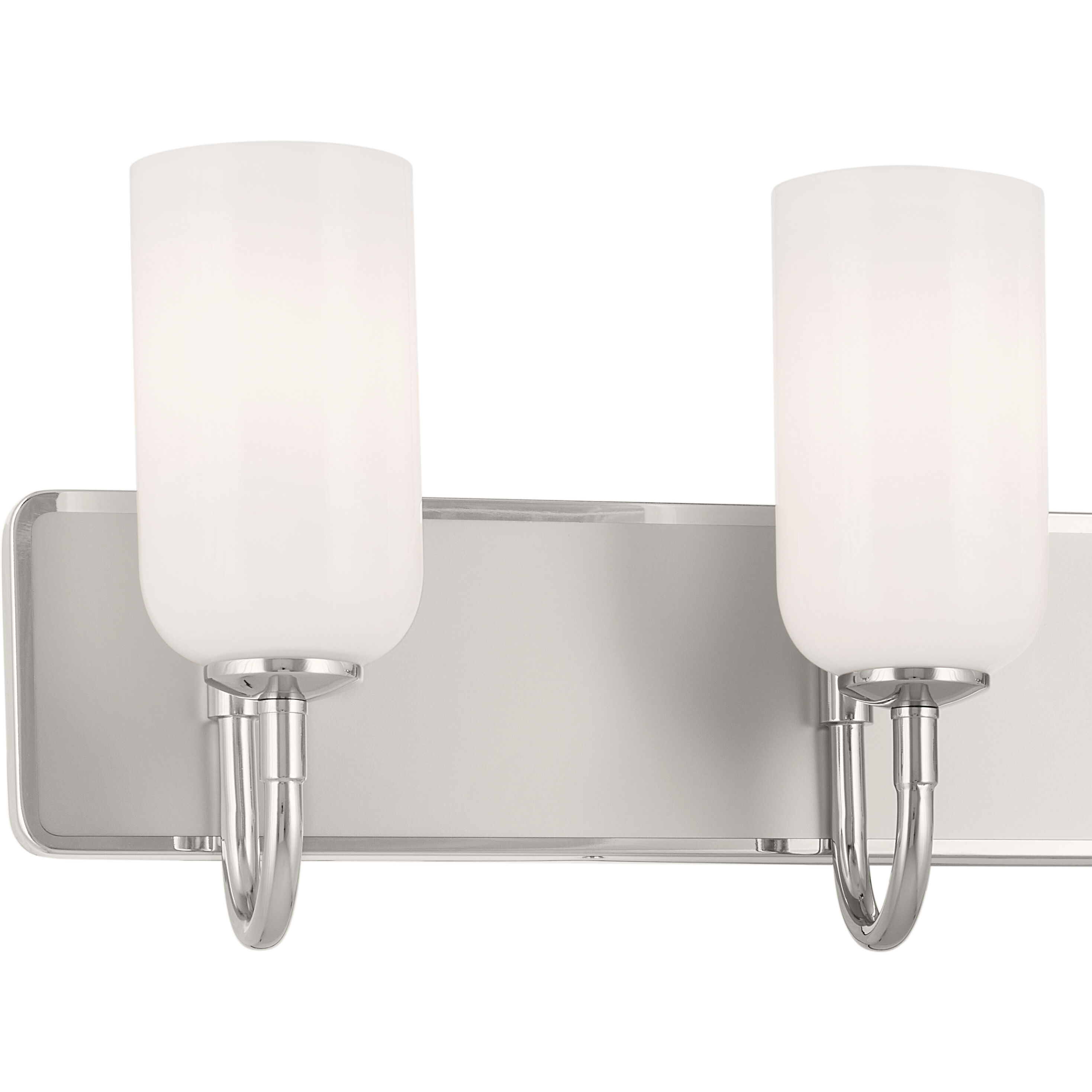 Solia LED 32 inch Polished Nickel with Satin Nickel Bathroom Vanity Light Wall Light
