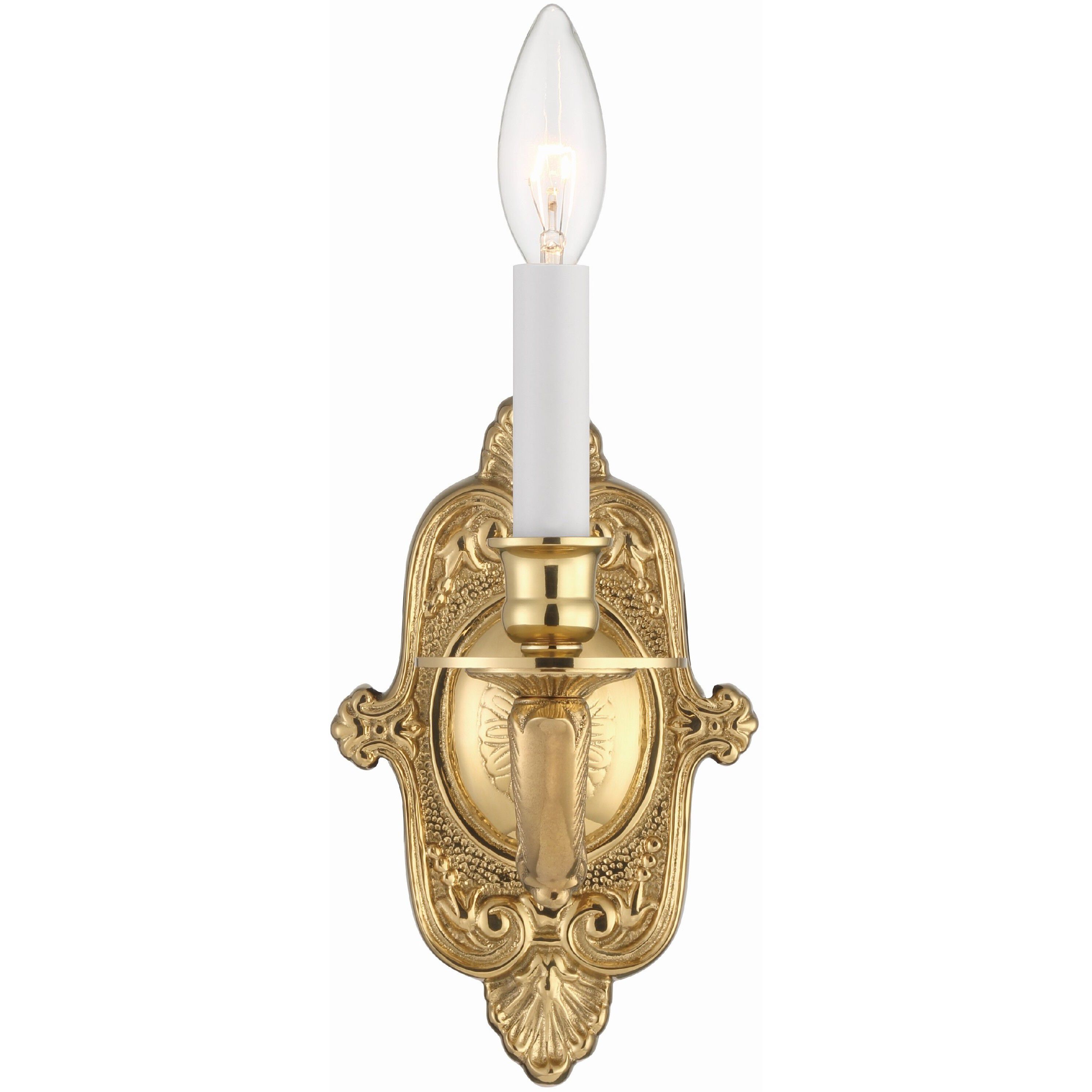 Marlowe Bath Sconce Wall Light in Polished Brass