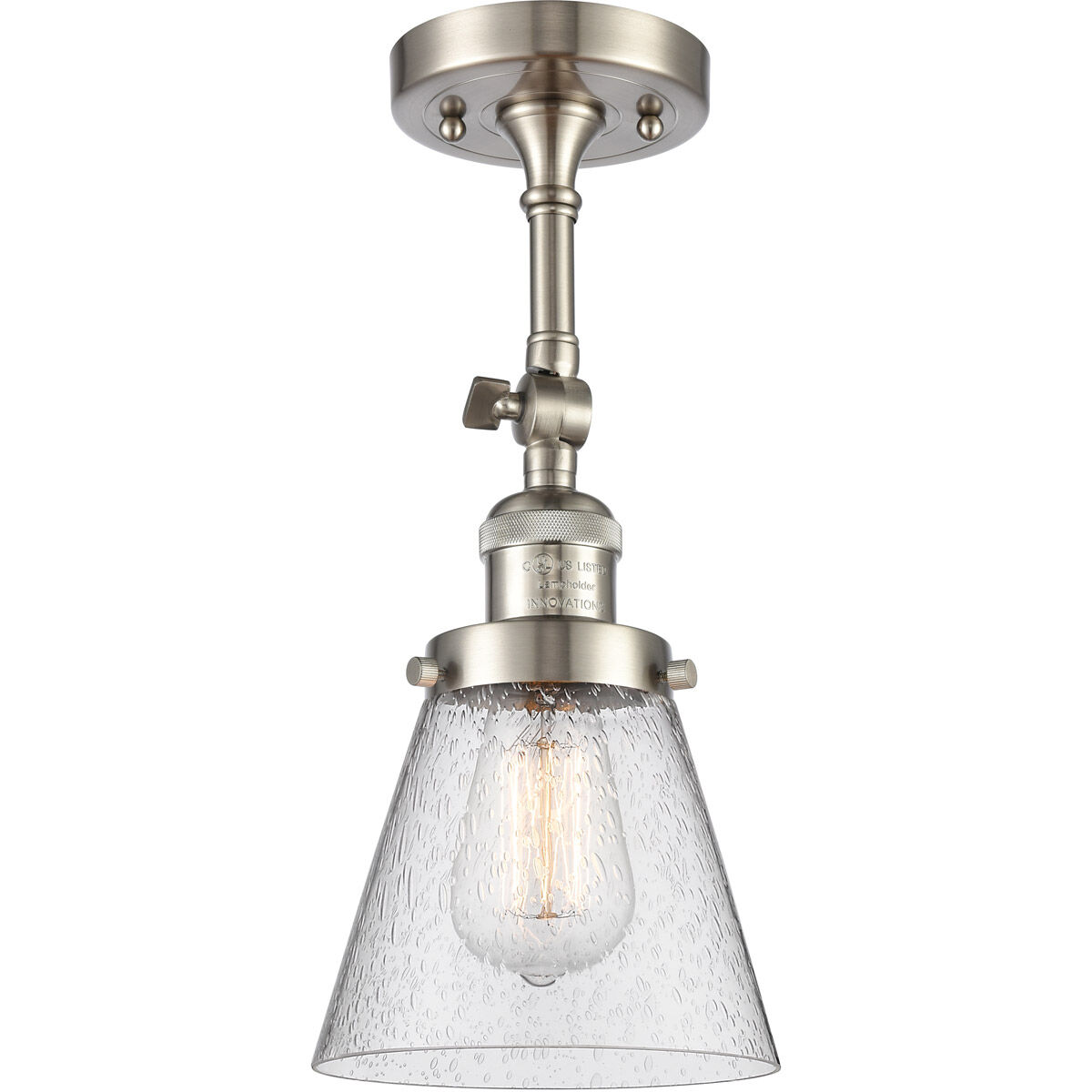 Franklin Restoration Small Cone 1 Light 6.25 inch Semi-Flush Mount