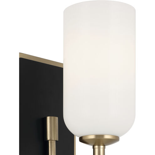 Solia LED 5 inch Champagne Bronze with Black Wall Sconce Wall Light