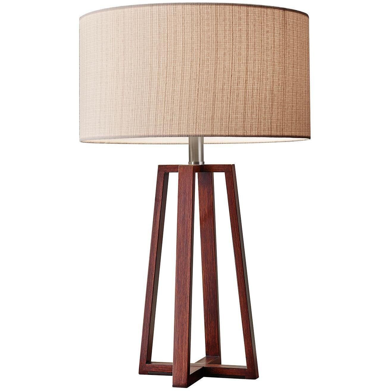 Quinn 24 inch 150.00 watt Walnut Table Lamp Portable Light